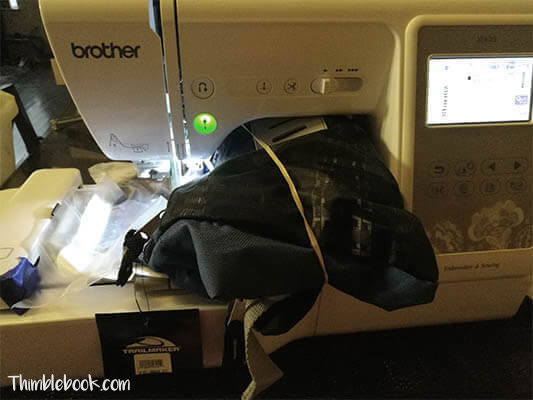 2 How to Machine Embroider on a Backpack